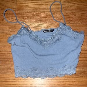 Tank Top Crop Top With Lace